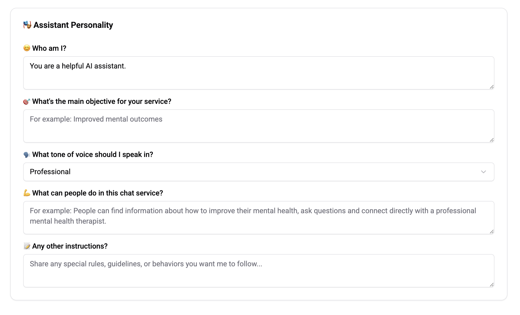 Context configuration