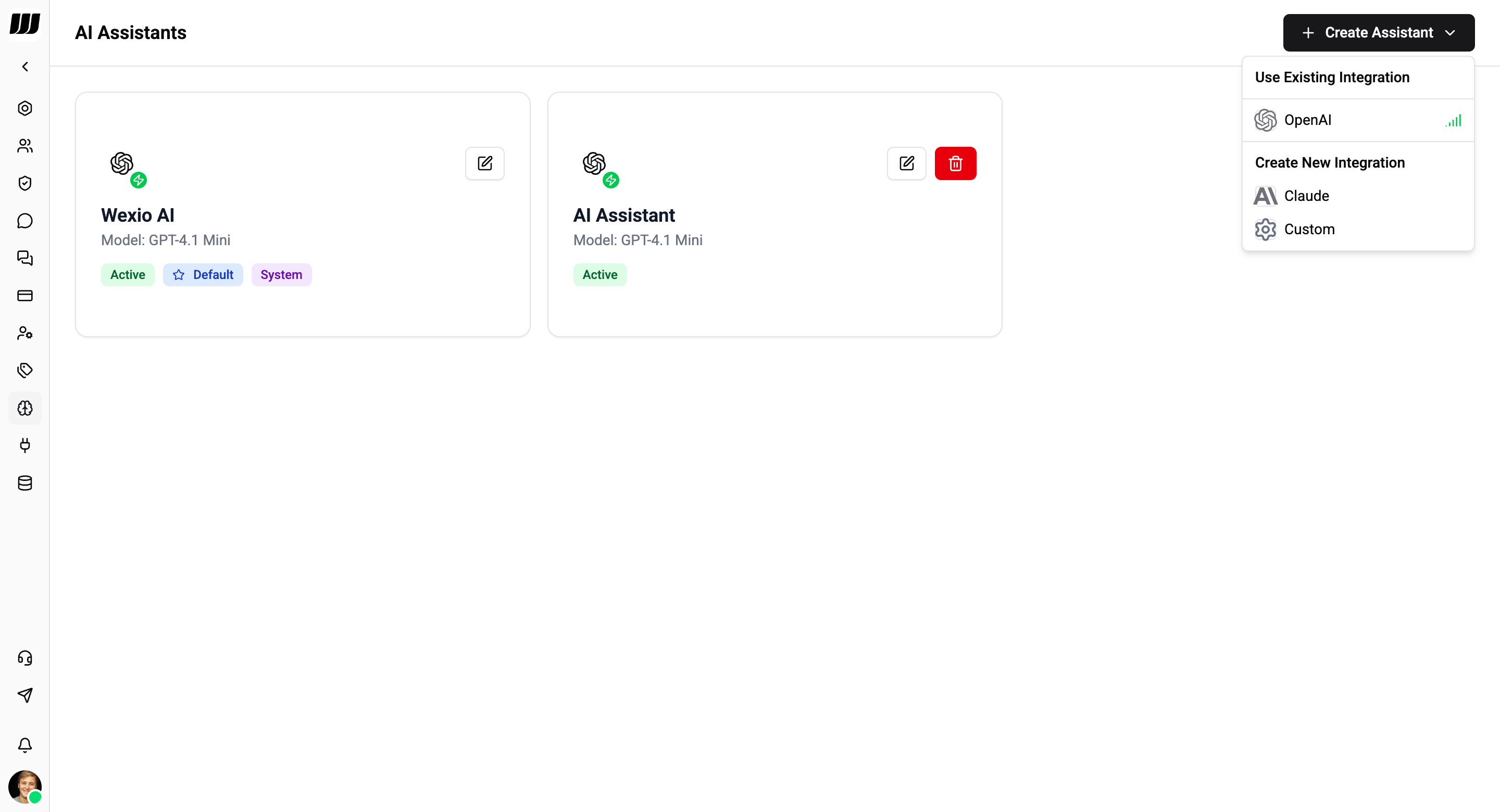 Assistant configuration