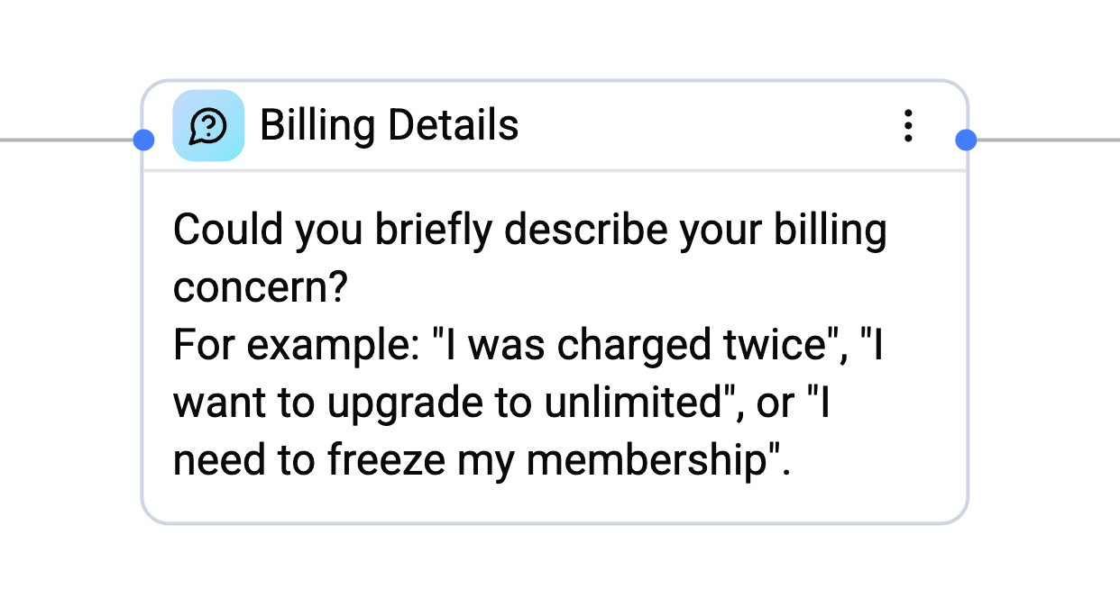 Question card configuration