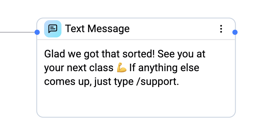 Text card configuration