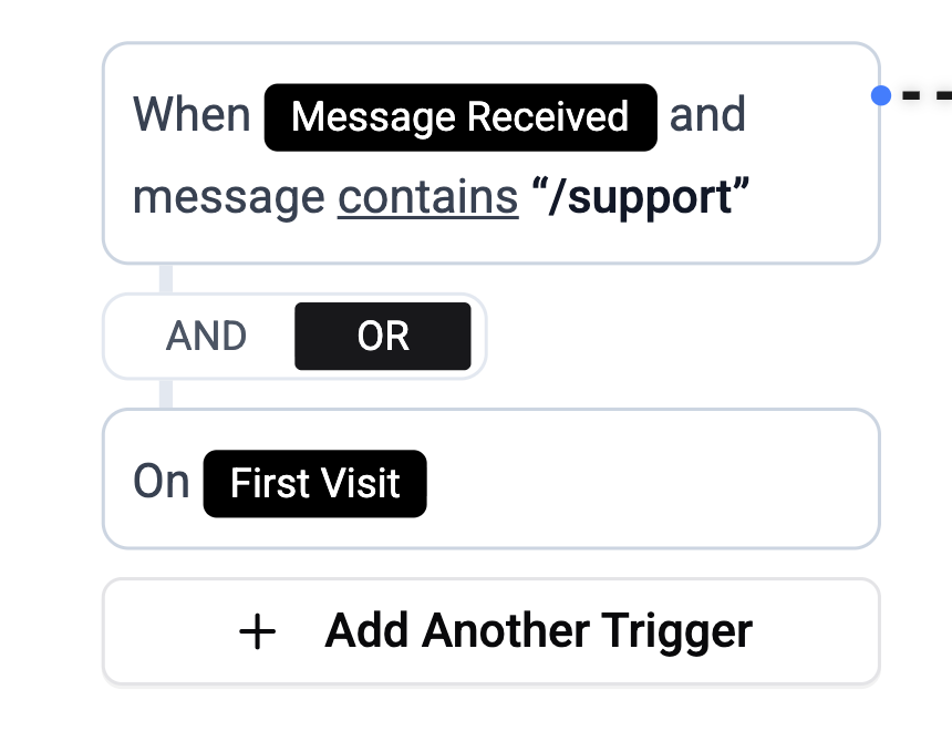 Trigger configuration