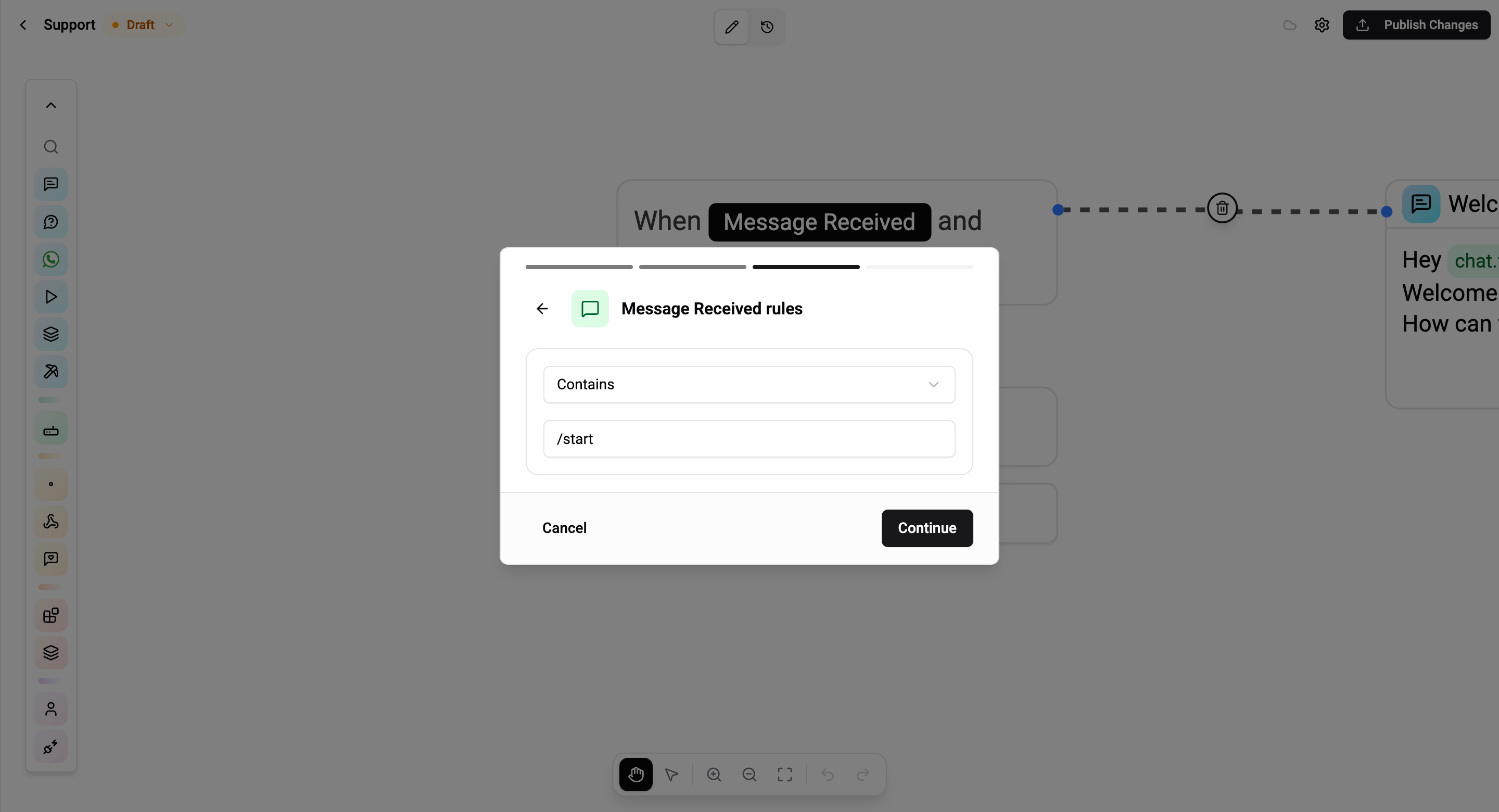Text rule editor