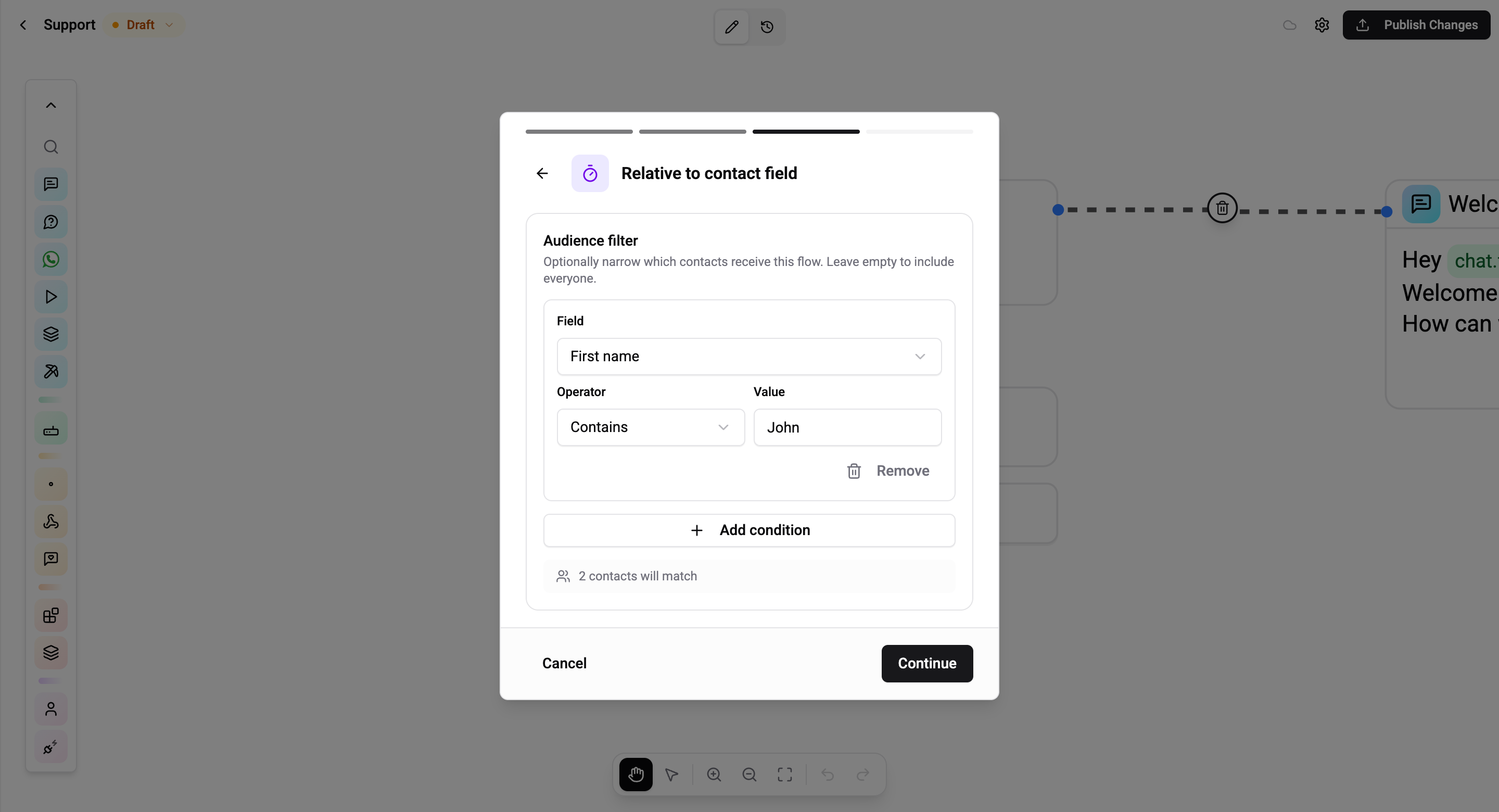 Audience filter