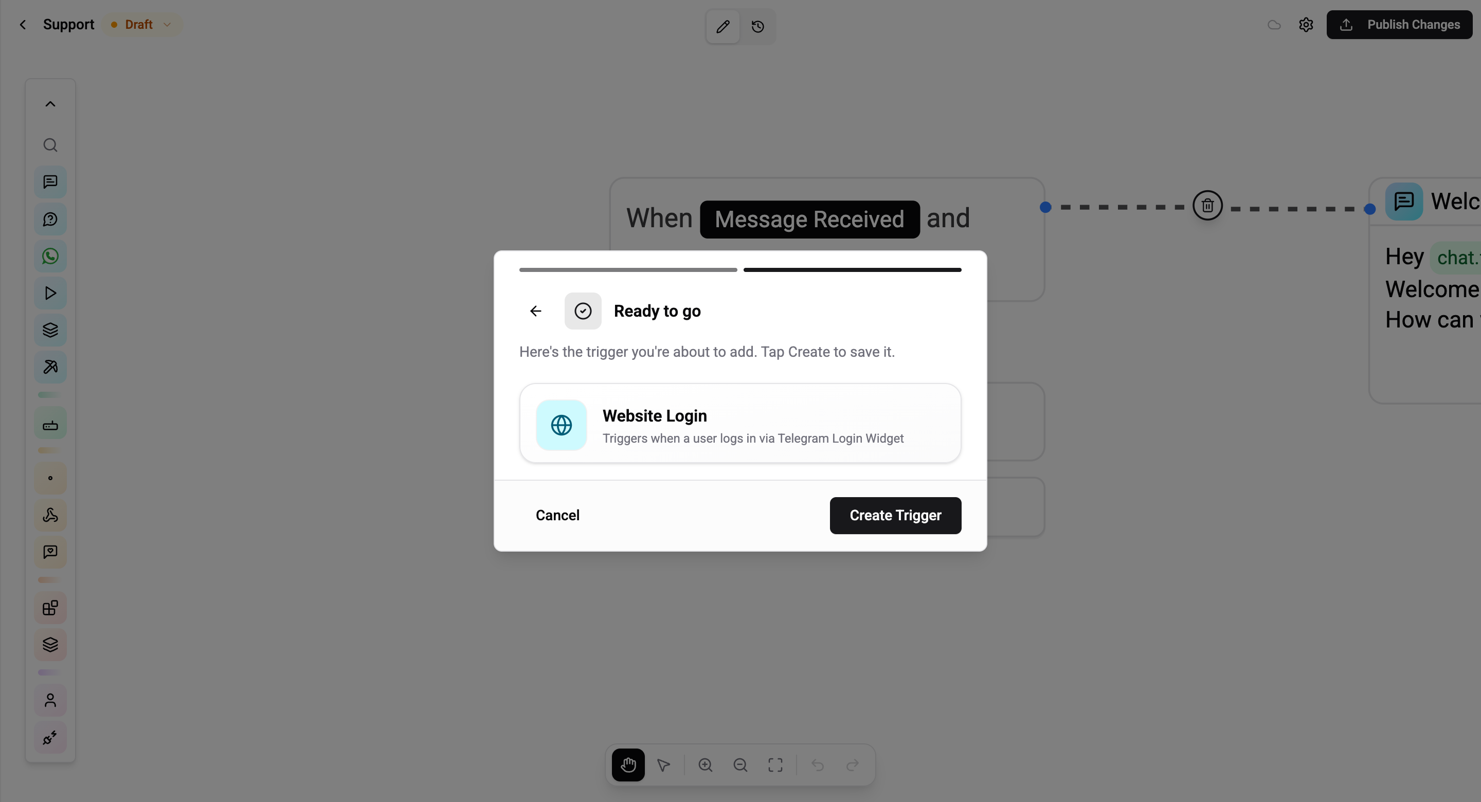 Website Login review step