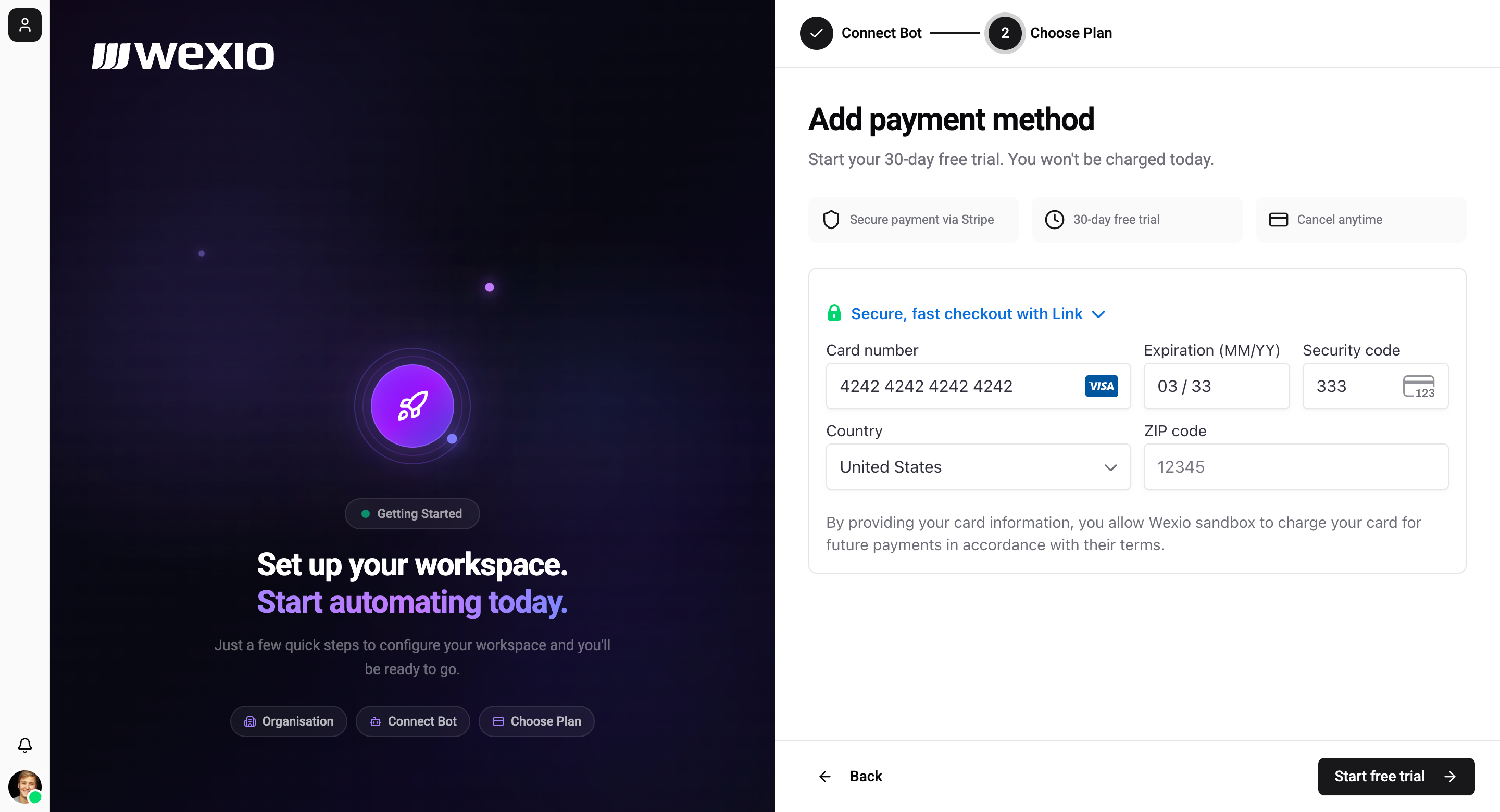 Add payment method