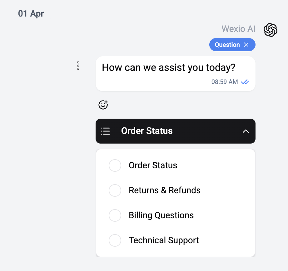 List message