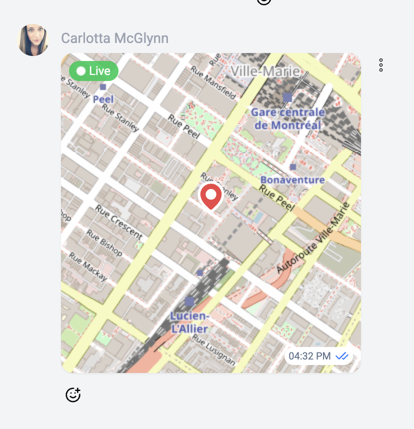 Live location tracking