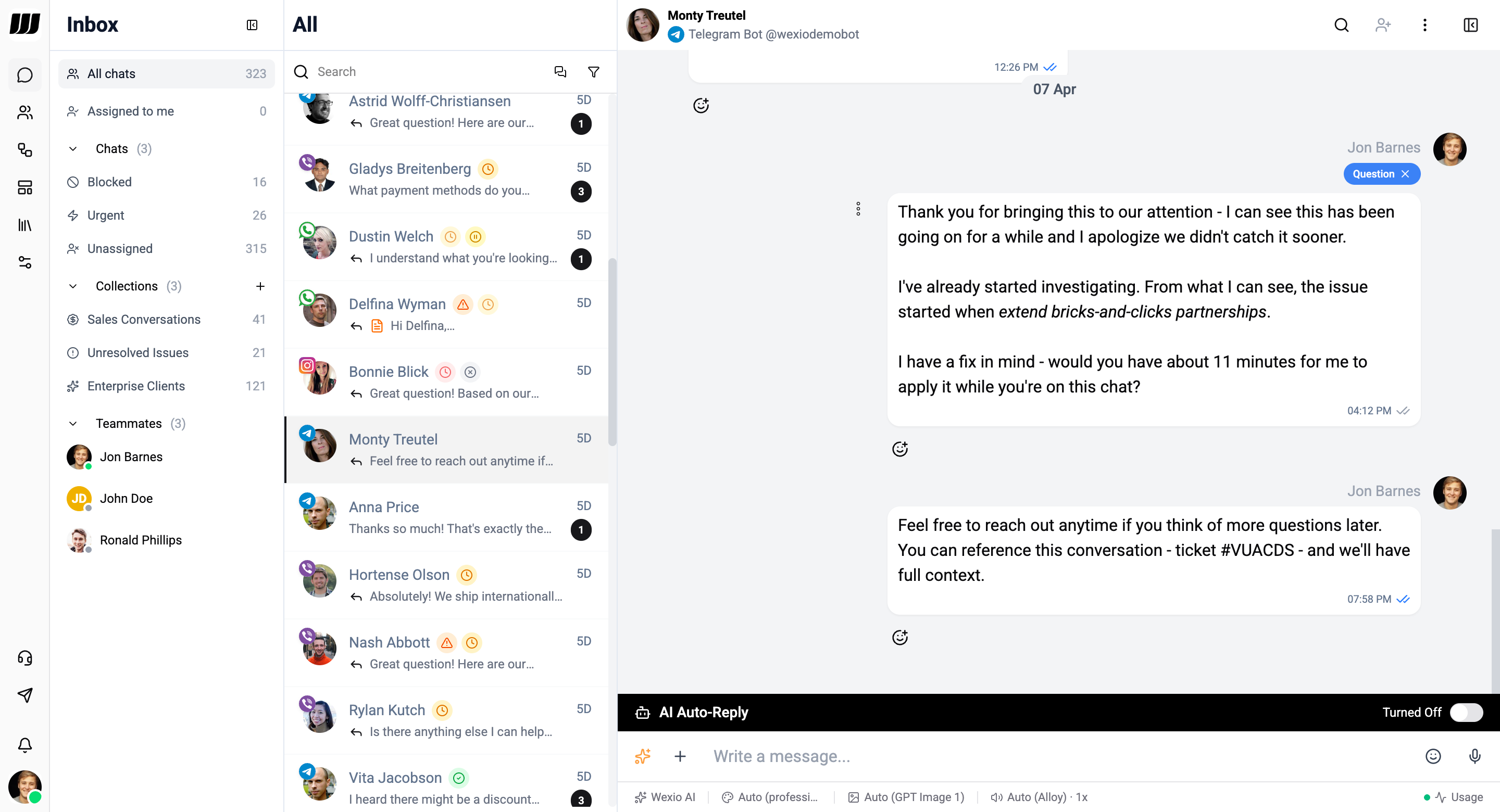 Inbox overview