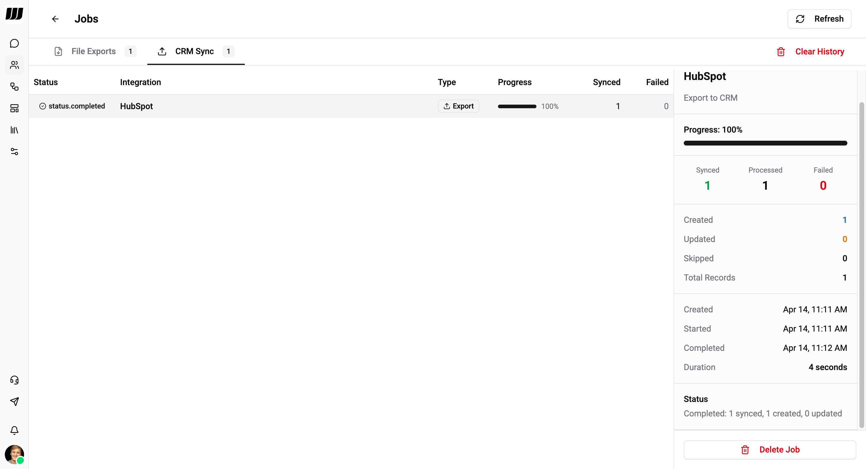 Jobs page