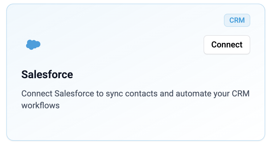 Salesforce OAuth connection flow